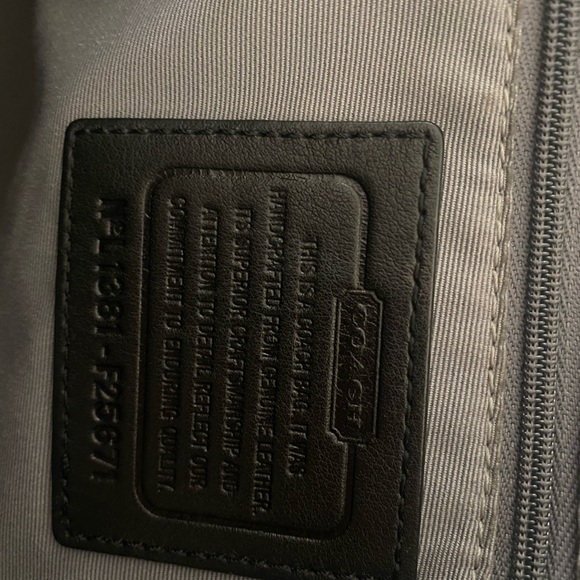 Black Coach Tote Hand Bag - Picture 6 of 8